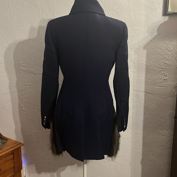 Derek Lam 2016 Fall RTW Collection Double Breasted Jacket with Fur Pockets sz 4 - Picture 5 of 14